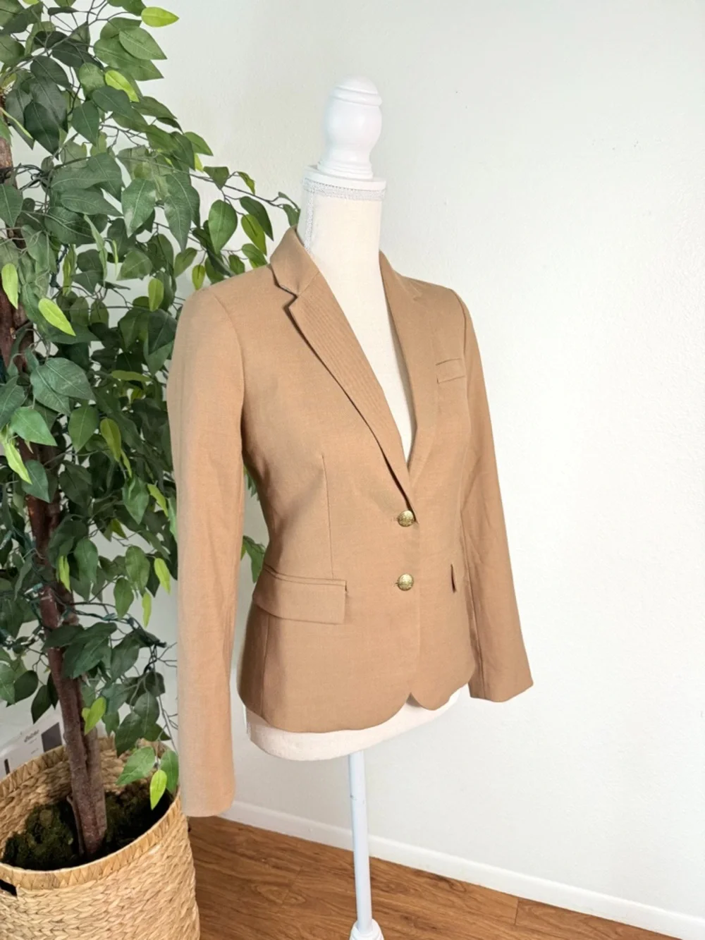 J.Crew Original Schoolboy Blazer Tan Size 00